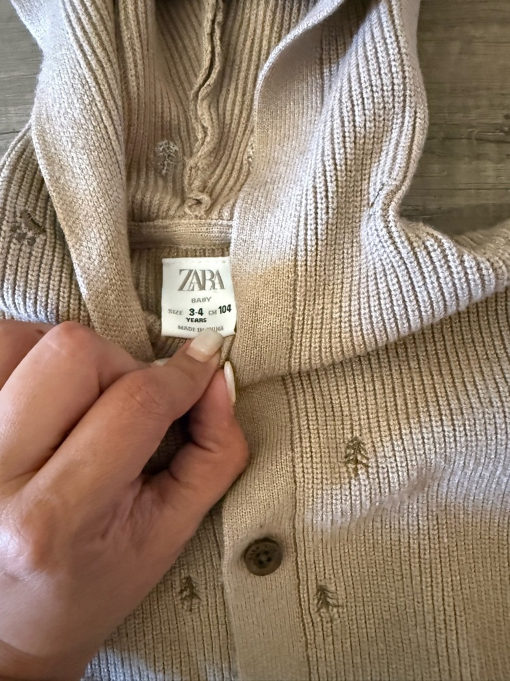 Boy Zara neutral hordes knitted sweater - Picture 5 of 12
